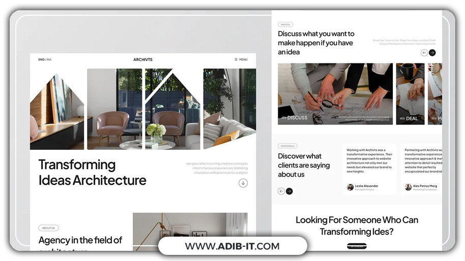 ویژگی های کلیدی سایت معماری